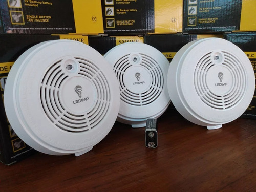 Pack X3 Alarma Detector Humo C/batería Autónomo Envío Gratis