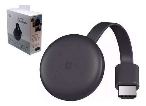 Google Chromecast 3 Gen Convertidor Smart Tv Hdmi Netflix Flow Spotify Hbo Streaming