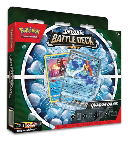 Pokemon Tcg: Quaquaval Ex Deluxe Battle Deck