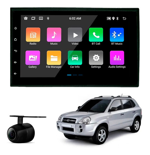 Central Multimídia Android 2gb Carplay Hyundai Tucson 08-11