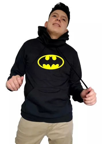Sudadera Batman Super Héroes Con Gorro Cuello Alto Hoodie