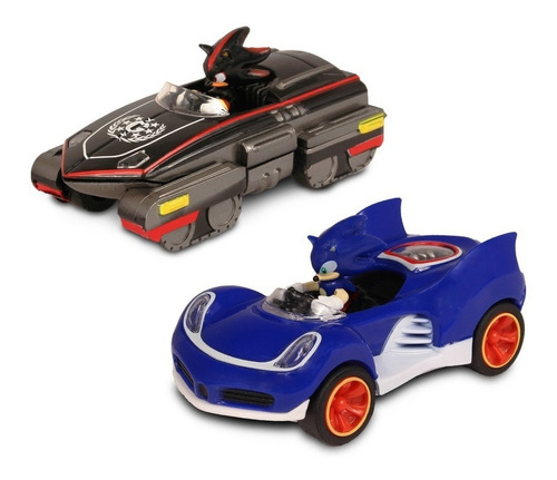 Pista Electrica Carrera Sonic All Stars Auto Radiocontrol Color Azul marino Personaje Sonic and Shadow