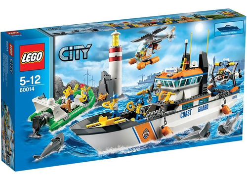 Lego 60014 City Patrulla Guardacostas Con Helicóptero Cantidad De Piezas 1