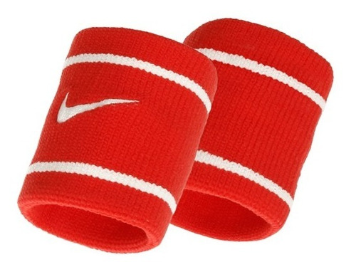 Munhequeira Nike Dri-fit Orange/white Com 2 Unidades - Curta