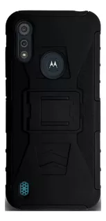 Funda Uso Rudo Moto E6s / E6i Clip Uso Rudo Case + 2 Micas