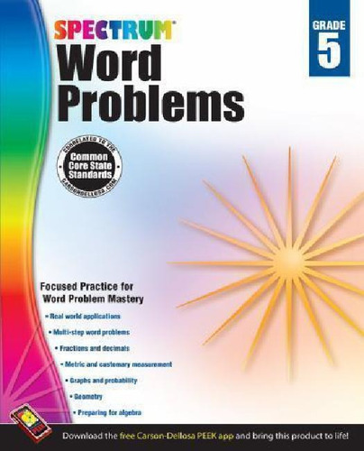 Espectro De Problemas De Palabras De Grado 5