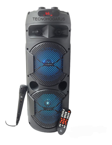 Cabina De Sonido Bluetooth + Micrófono Luces Led 7000w Fm