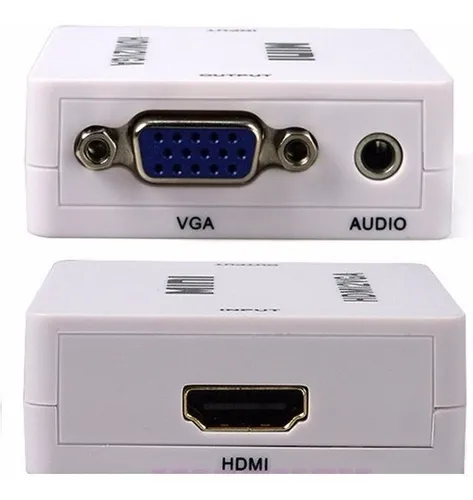 Conversor Adaptador Hdmi A Vga Nictom Activo Con Audio Local