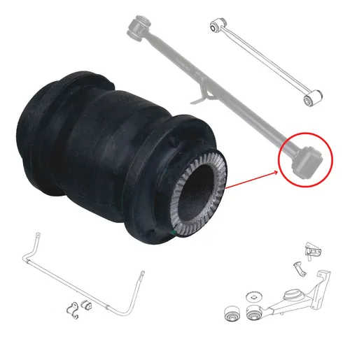 Kit 4 Bucha Braço Traseiro Superior Inferior Tiggo 2009-2015 Kit 4 Bucha Braço Traseiro Superior Inferior Tiggo 2009-2015
