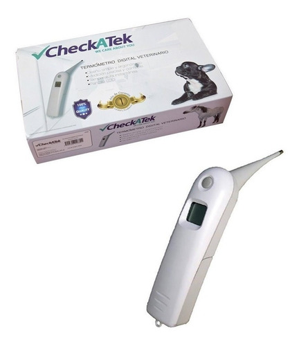 Imagen 3 de 3 de Termometro Digital Veterinario Tdv01 Pantalla Lcd Checkatek