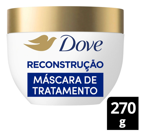 Máscara De Tratamento Reconstrução Dove 10 Em 1 Com 270g