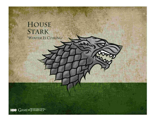 Termo House Stark Game Of Thrones Anime Plata O Blanco