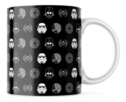 Taza Café Star Wars Tapiz Simbolos Darth Vader 11 Oz
