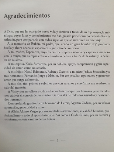 A5 La Mitología Y Su Influjo, Victor G. Becerril Resendiz (Usado)
