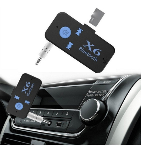 Adaptador Auxiliar Bluetooth Autos-radio Recargable Micro Sd