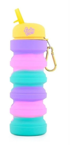 Imagen 2 de 5 de Botella De Silicona Plegable Footy Oficial Maple Botfty16