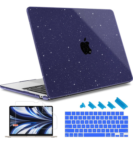 Funda May Chen Para Macbook Air 13 M2 + C/teclado Glitter B