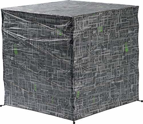 Cubo Borg Planta Gigante De Papel Pie De Color Gris Cla...