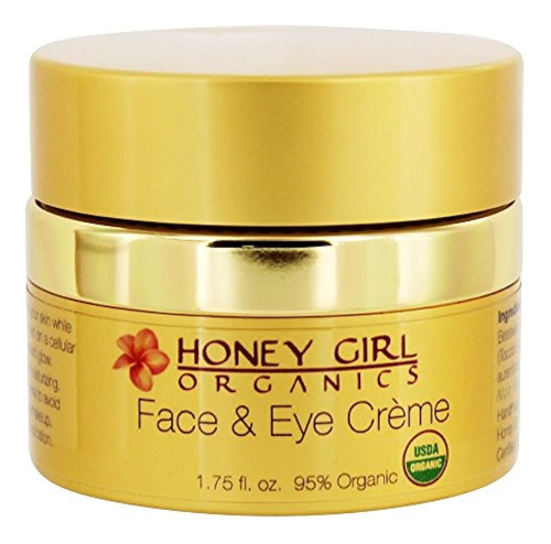 Honey Girl Organics - Crema Para La Cara Y Los Ojos, 1.75 On