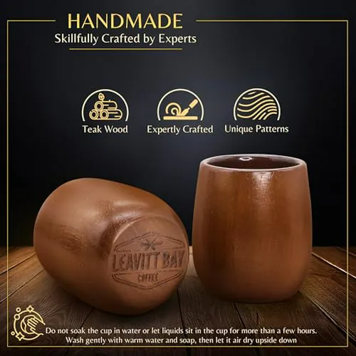 Vasos De Madera Para Whiskey (set De 2) - Regalos Para Hombr