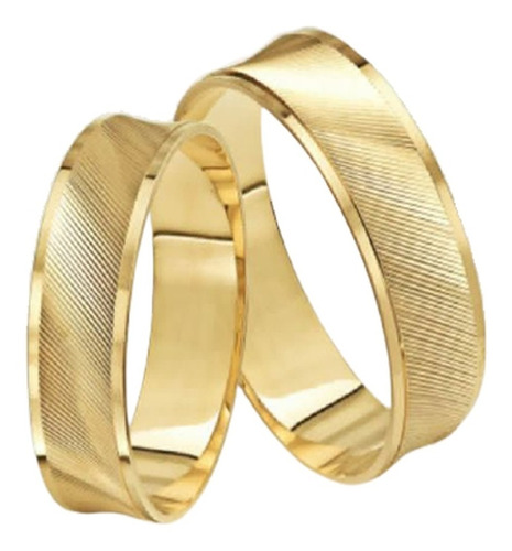 Aliança De Ouro Casamento 18k 750 Legítimo C/ 4,0mm Largura