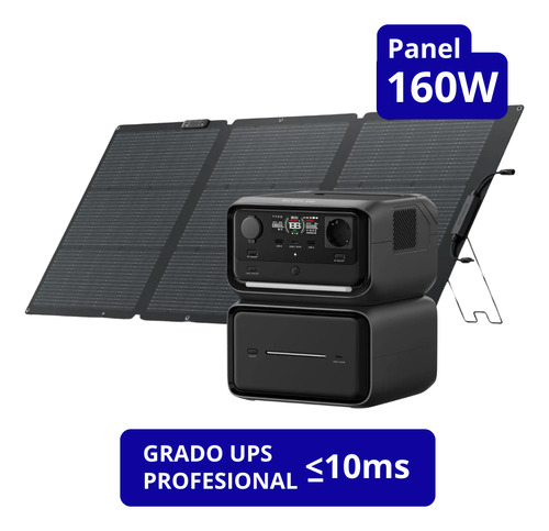Ecoflow Generador River 3 Max Plus + Panel Solar 160w