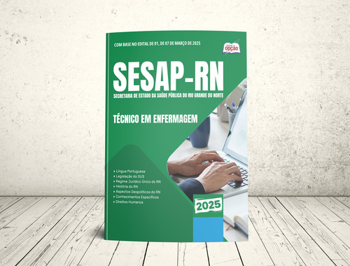 Apostila Concurso Técnico Em Enfermagem - Sesap Rn 2025 - Editora Opção