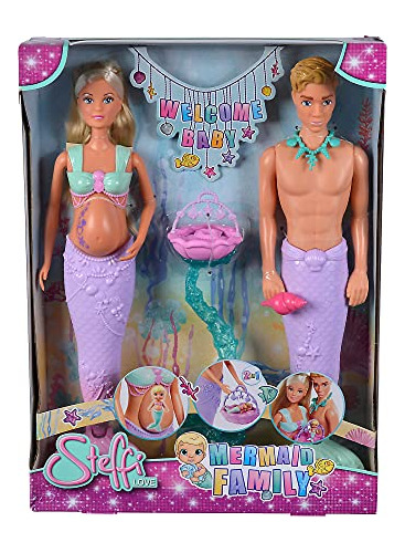 Simba 105733524 Steffi Love Mermaid Family, Doll As Pregnant