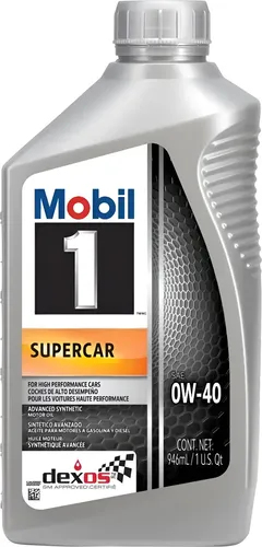 Óleo De Motor Totalmente Sintético Mobil 1 Supercar Advanced 0w-40