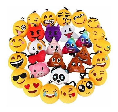 Dreampark Emoji Keychain, Emoji Key Chain Mini Almohadas