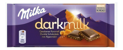 Chocolate Milka Dark Milk Con Trozos De Caramelo