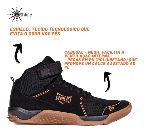 Tênis Everlast Feminino Cano Alto Monster Crossfit Academia - R$ 325,4