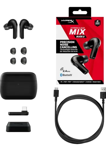 Fones Hyperx Cloud Mix Buds 2 | Parcelamento sem juros