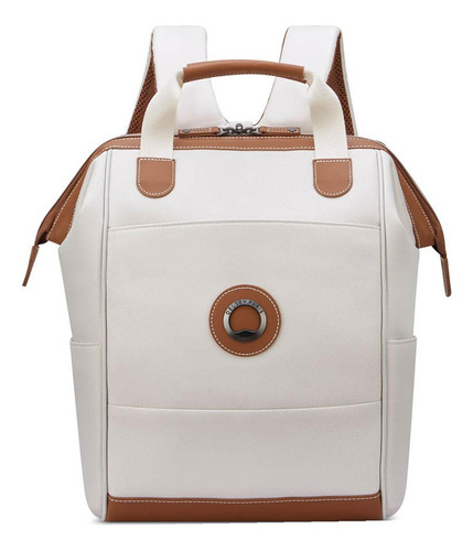 Mochila  Tote Portanotebook 1 Cpt. Delsey Chatelet Air 2.0 Color Beige