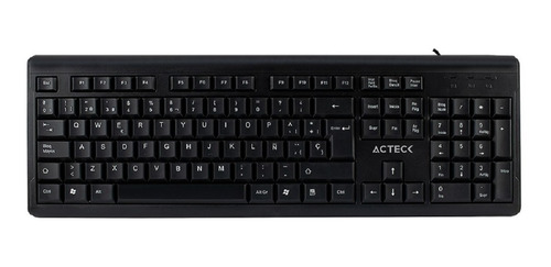 Teclado Acteck Multimedia Pc Alambrico Ergonomico Ac-928 /vc