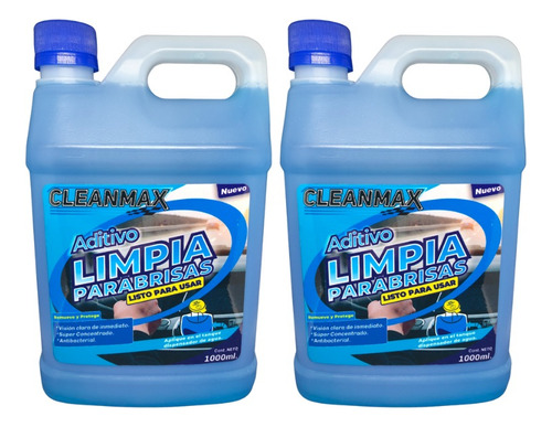 Liquido Aditivo Limpia Parabrisas Cleanmax X2 Unidades Promo