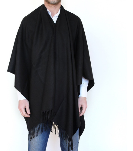Imagen 3 de 5 de Ruana Poncho Mantón Hombre Fogonero Brasero Fogon
