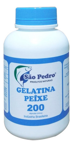 Gelatina De Peixe São Pedro 200 Caps