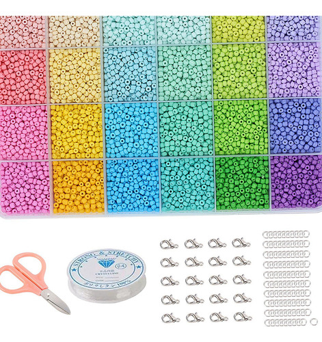 Cuentas De Vidrio For Manualidades Con Caja De Estilo B