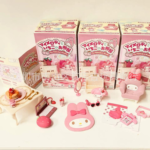 Mystery Box Figura Muebles Mini My Melody's Room 1 Al Azar