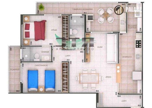 Apartamento Residencial À Venda, Canto Do Forte, Praia Grande - . - Ap1703