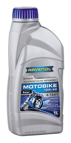 Aceite Moto Sintetetico Ravenol 10w40 1l. 4t 