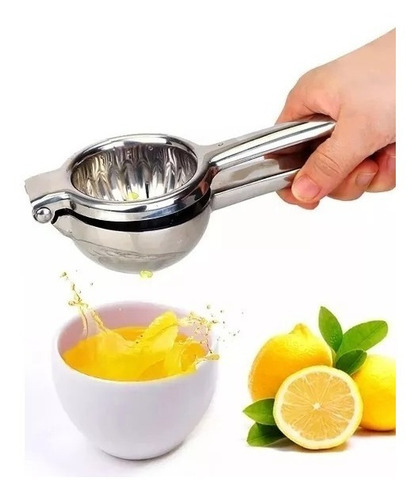 Espremedor De Limão Aço Inox Maciço Ke Home 8453 Cor Prateado