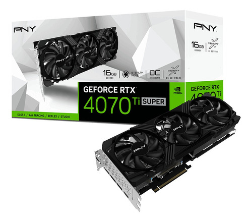 Tarjeta De Vídeo Pny Verto Dual Fan Geforce Rtx 4070 Ti 16gb