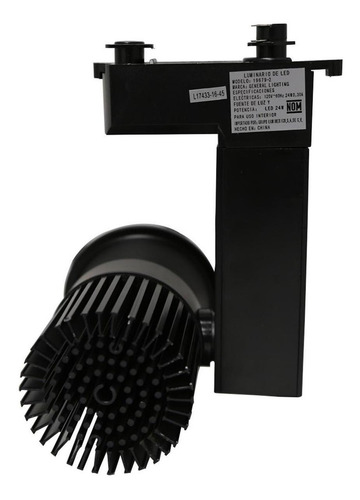 Cabezal Dirigible Negro Led 24w 1 Luz