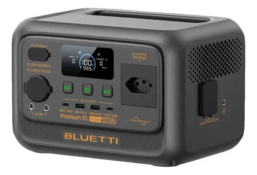 Estacao Energia Premium 30 V2 Bluetti Gerador Solar Portatil 320wh 600w 127v