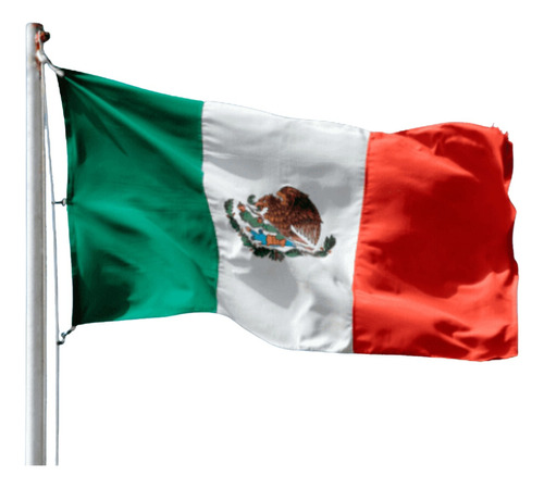 Bandera Mexico Exteriores 2x3.50 Mts Patios Uso Rudo
