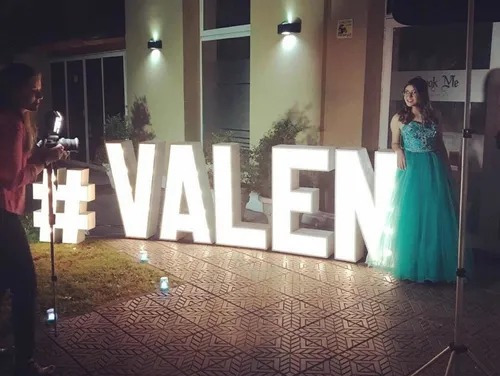 Alquiler Letras Corpóreas Luminosas 1 Metro-gazebo-telón Led