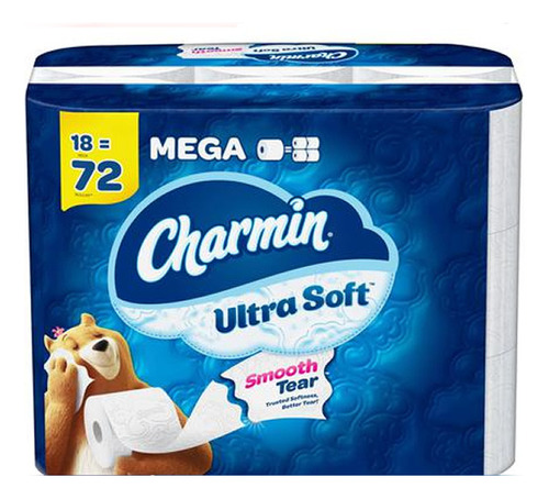 Papel Higienico Doble Hoja Charmin Ultra Soft 18-72-244