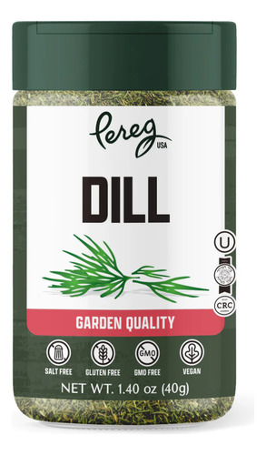 Eneldo Seco Condimento Sazonador Pereg 40g Sin Gluten Vegano